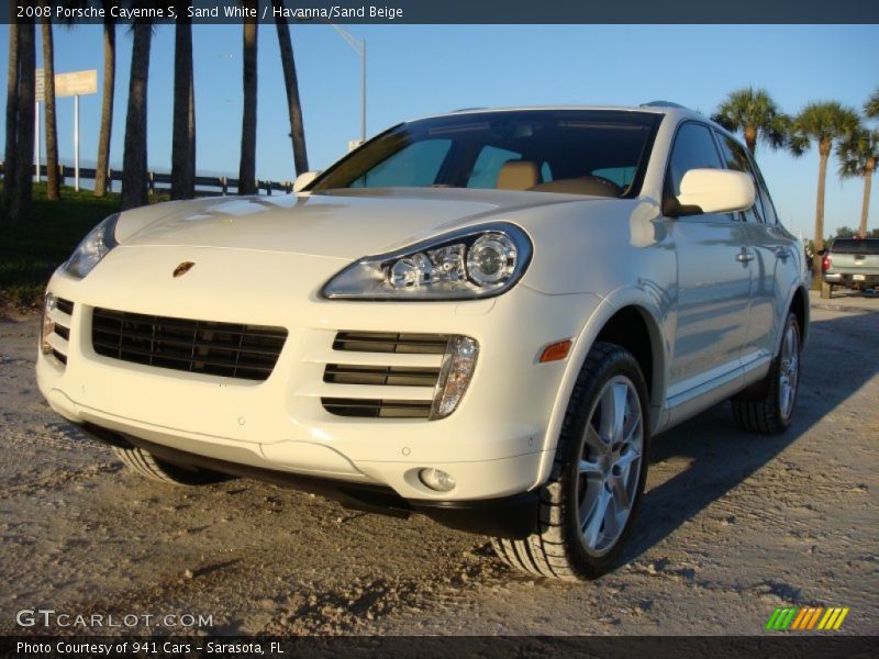 Sand White / Havanna/Sand Beige 2008 Porsche Cayenne S