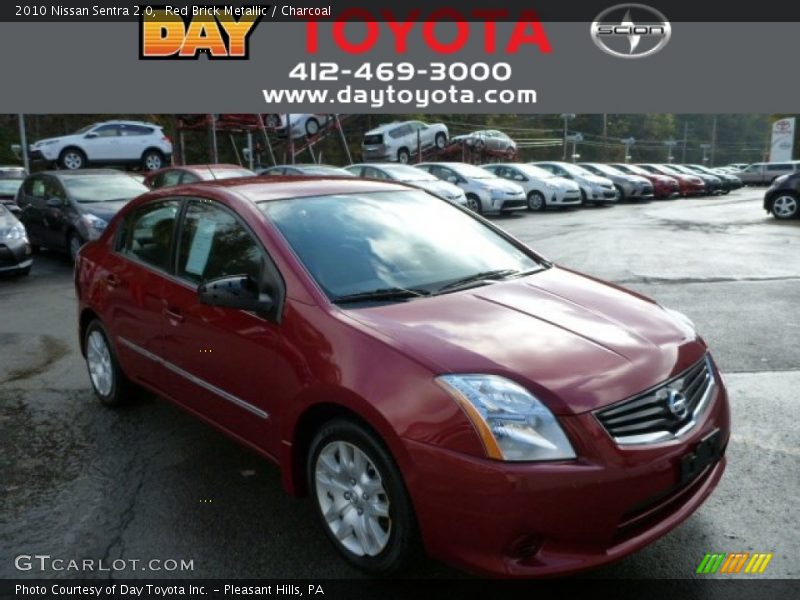 Red Brick Metallic / Charcoal 2010 Nissan Sentra 2.0