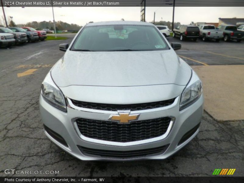 Silver Ice Metallic / Jet Black/Titanium 2014 Chevrolet Malibu LS