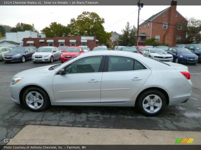 Silver Ice Metallic / Jet Black/Titanium 2014 Chevrolet Malibu LS