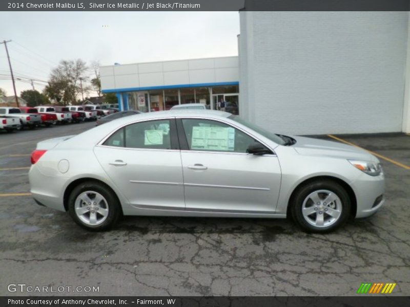 Silver Ice Metallic / Jet Black/Titanium 2014 Chevrolet Malibu LS