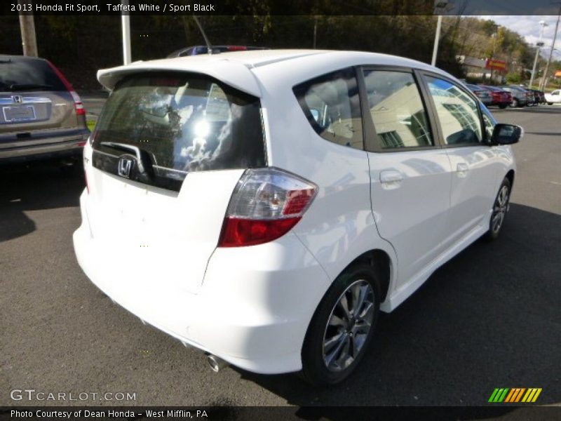 Taffeta White / Sport Black 2013 Honda Fit Sport