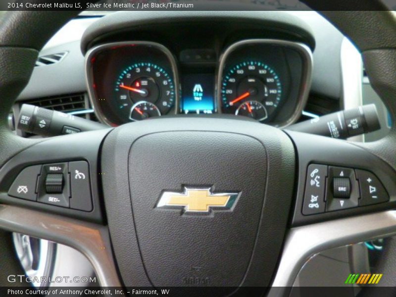 Silver Ice Metallic / Jet Black/Titanium 2014 Chevrolet Malibu LS