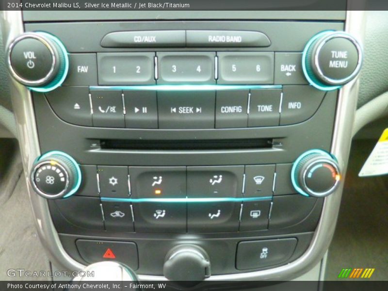 Silver Ice Metallic / Jet Black/Titanium 2014 Chevrolet Malibu LS