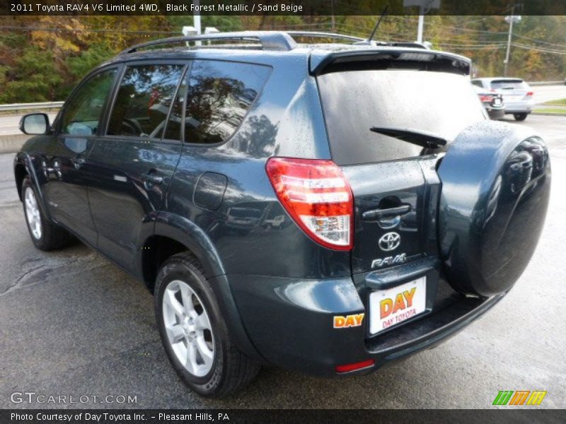 Black Forest Metallic / Sand Beige 2011 Toyota RAV4 V6 Limited 4WD