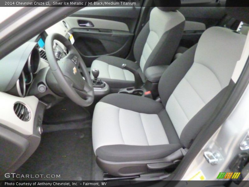Silver Ice Metallic / Jet Black/Medium Titanium 2014 Chevrolet Cruze LS
