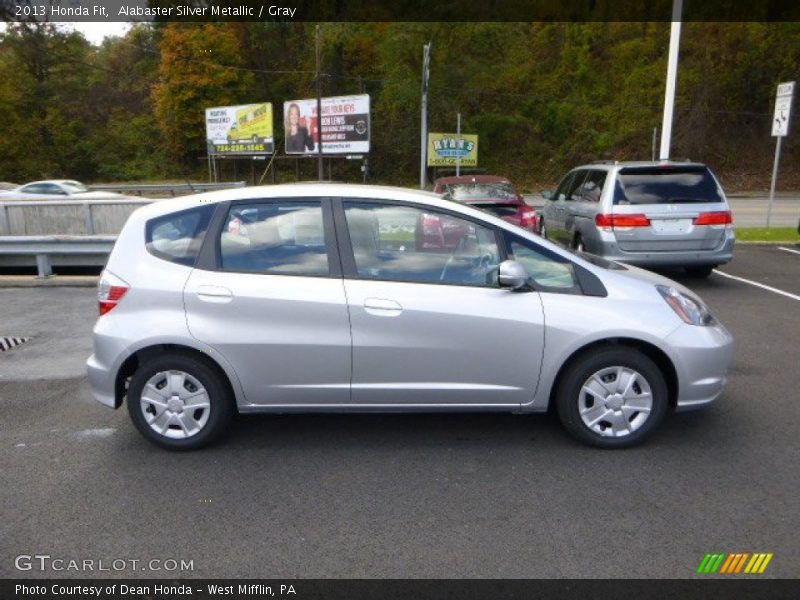 Alabaster Silver Metallic / Gray 2013 Honda Fit