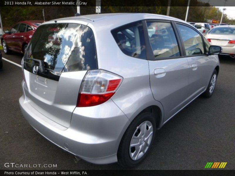 Alabaster Silver Metallic / Gray 2013 Honda Fit