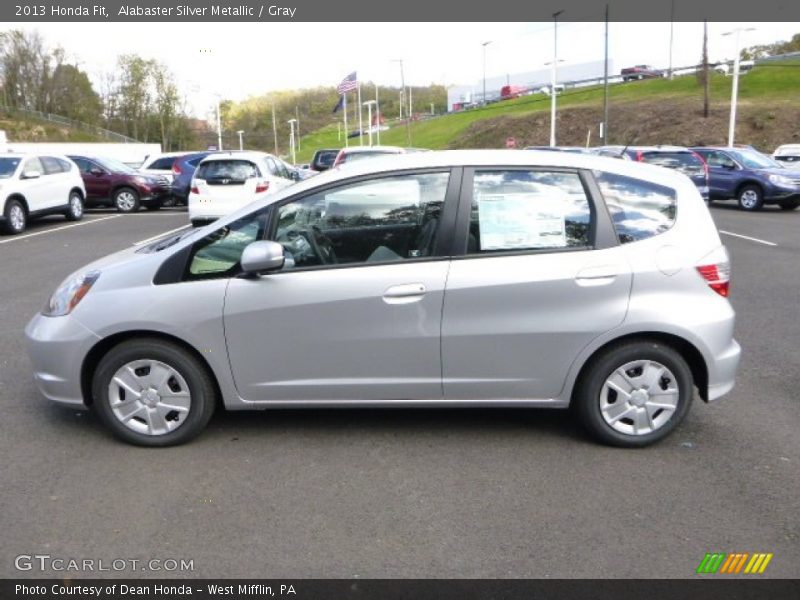 Alabaster Silver Metallic / Gray 2013 Honda Fit