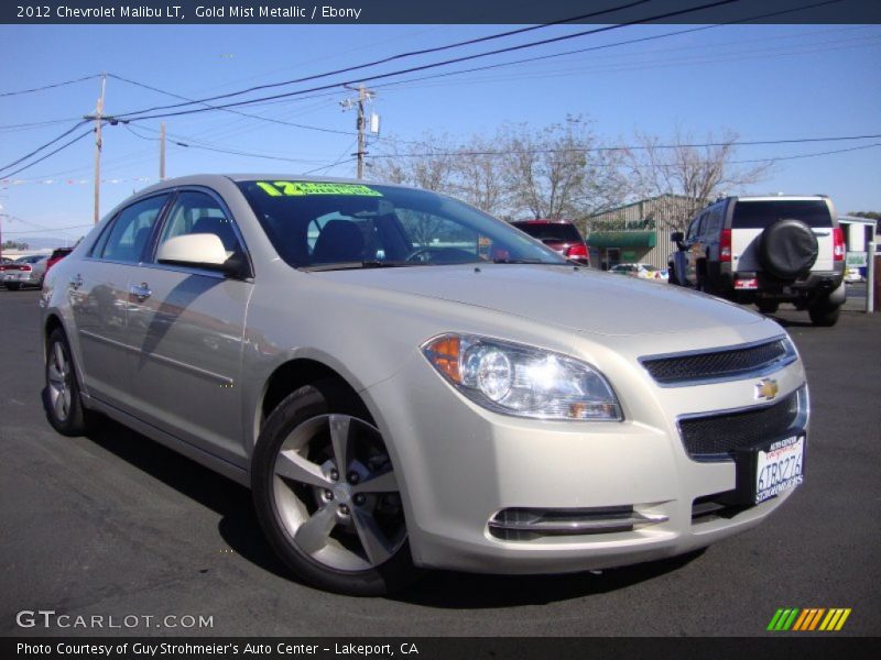 Gold Mist Metallic / Ebony 2012 Chevrolet Malibu LT