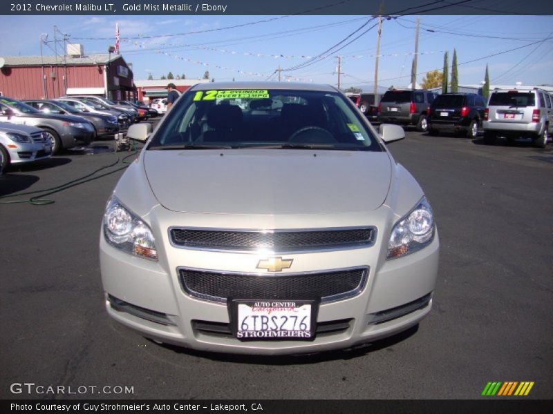 Gold Mist Metallic / Ebony 2012 Chevrolet Malibu LT