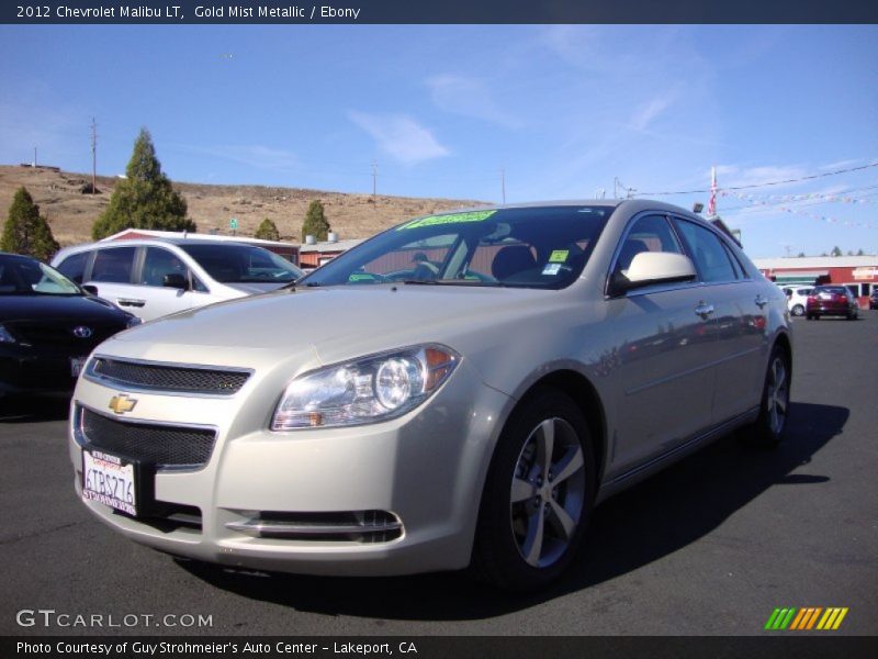 Gold Mist Metallic / Ebony 2012 Chevrolet Malibu LT