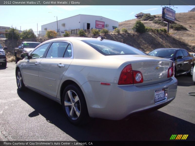 Gold Mist Metallic / Ebony 2012 Chevrolet Malibu LT