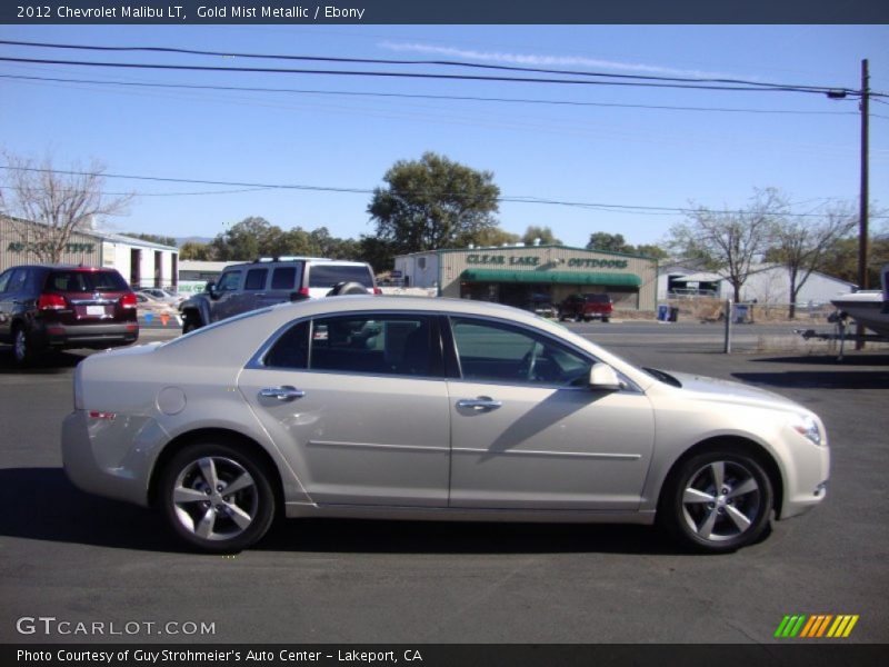 Gold Mist Metallic / Ebony 2012 Chevrolet Malibu LT