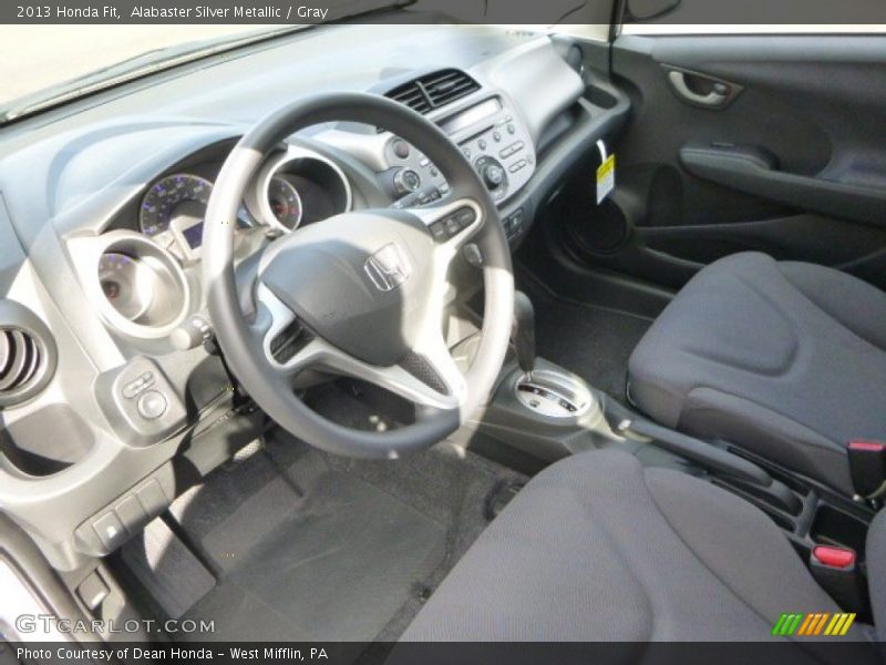 Alabaster Silver Metallic / Gray 2013 Honda Fit