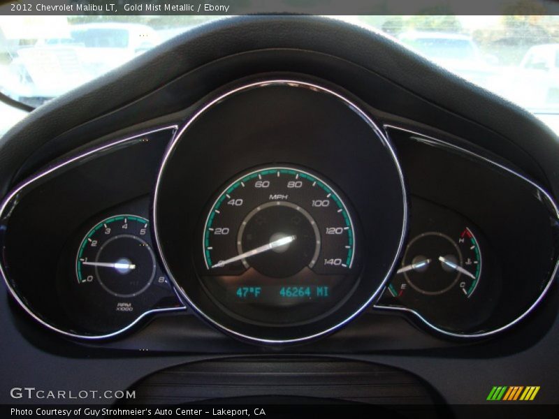 Gold Mist Metallic / Ebony 2012 Chevrolet Malibu LT