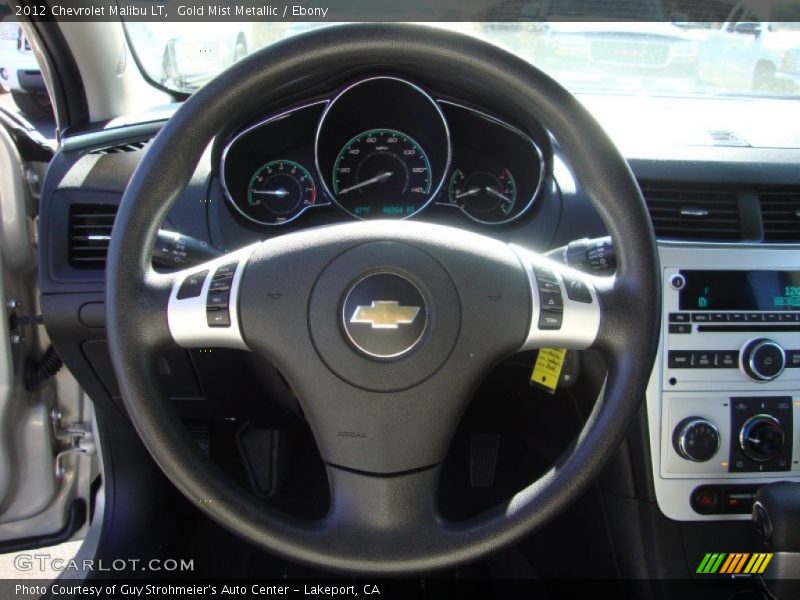 Gold Mist Metallic / Ebony 2012 Chevrolet Malibu LT
