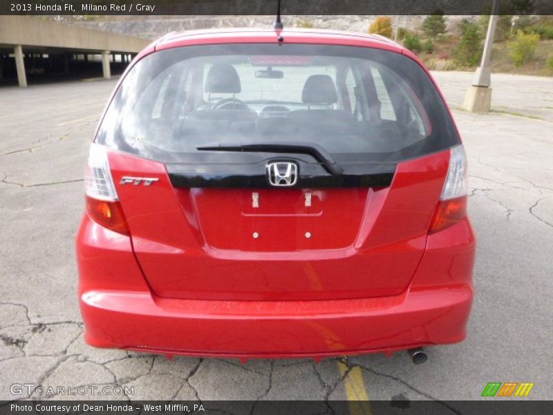 Milano Red / Gray 2013 Honda Fit