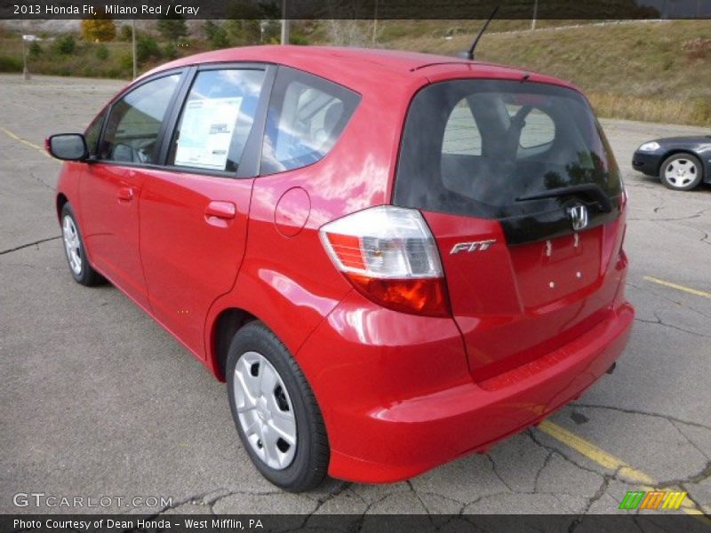 Milano Red / Gray 2013 Honda Fit