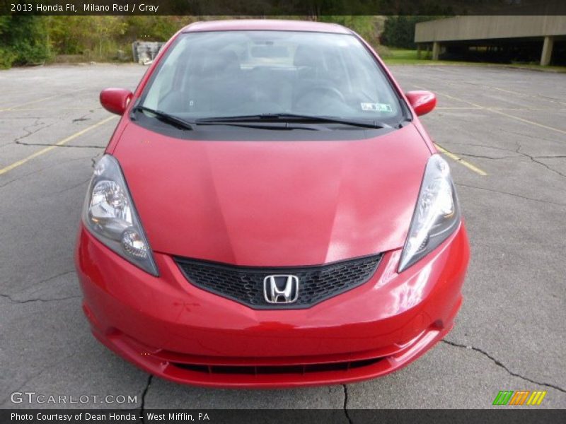 Milano Red / Gray 2013 Honda Fit