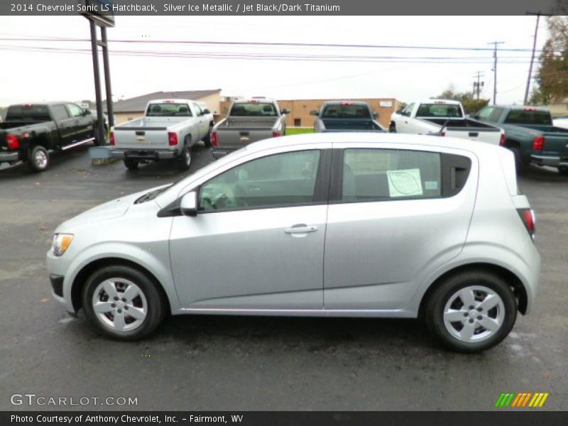 Silver Ice Metallic / Jet Black/Dark Titanium 2014 Chevrolet Sonic LS Hatchback