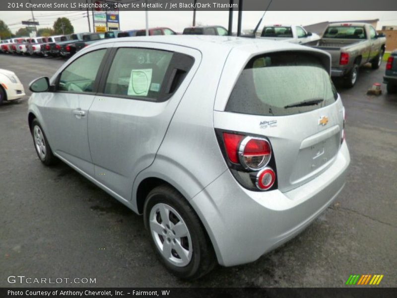 Silver Ice Metallic / Jet Black/Dark Titanium 2014 Chevrolet Sonic LS Hatchback