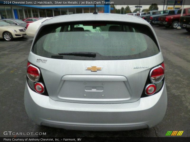 Silver Ice Metallic / Jet Black/Dark Titanium 2014 Chevrolet Sonic LS Hatchback