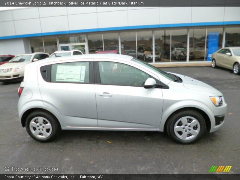 Silver Ice Metallic / Jet Black/Dark Titanium 2014 Chevrolet Sonic LS Hatchback