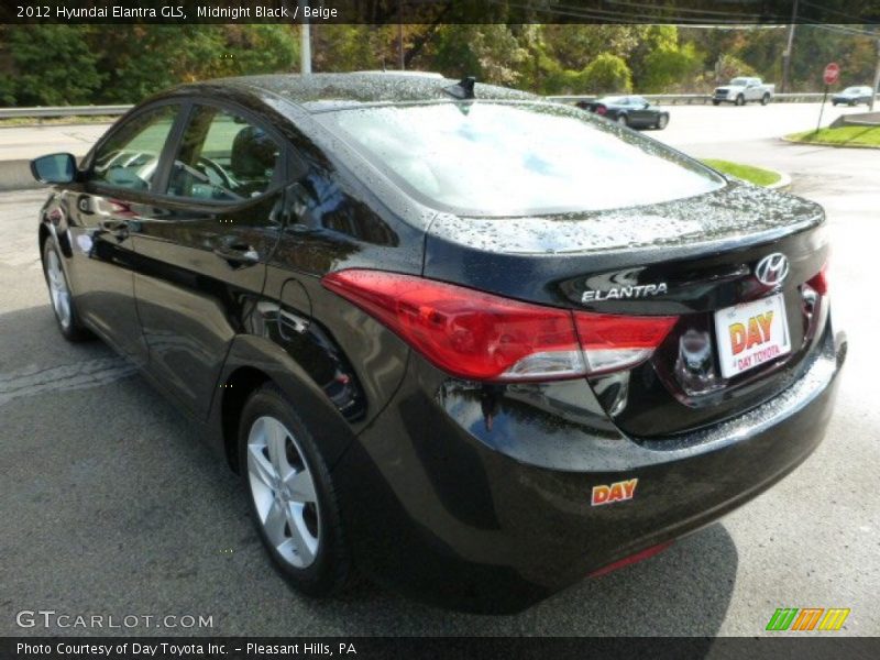 Midnight Black / Beige 2012 Hyundai Elantra GLS