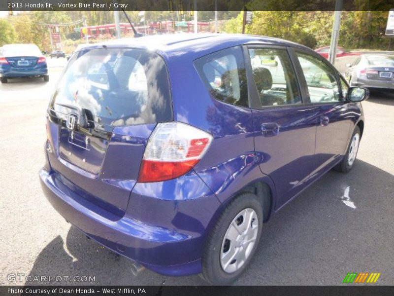Vortex Blue Pearl / Gray 2013 Honda Fit