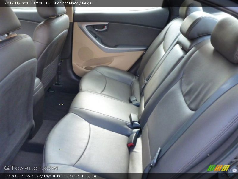 Midnight Black / Beige 2012 Hyundai Elantra GLS