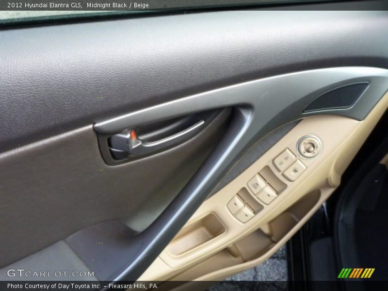 Midnight Black / Beige 2012 Hyundai Elantra GLS