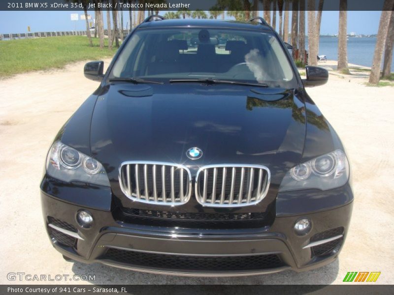 Jet Black / Tobacco Nevada Leather 2011 BMW X5 xDrive 35d