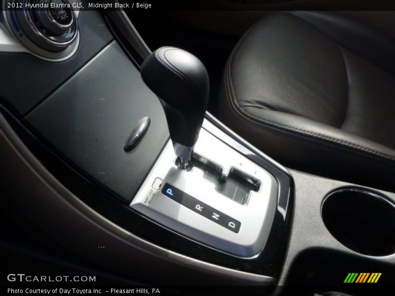 Midnight Black / Beige 2012 Hyundai Elantra GLS