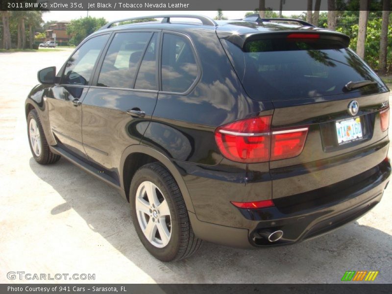Jet Black / Tobacco Nevada Leather 2011 BMW X5 xDrive 35d