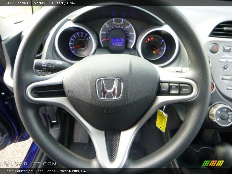 Vortex Blue Pearl / Gray 2013 Honda Fit