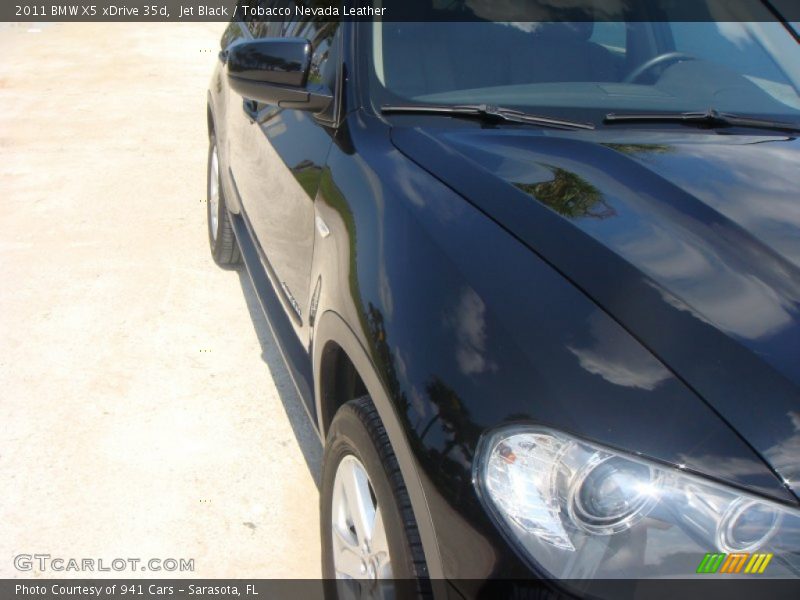 Jet Black / Tobacco Nevada Leather 2011 BMW X5 xDrive 35d