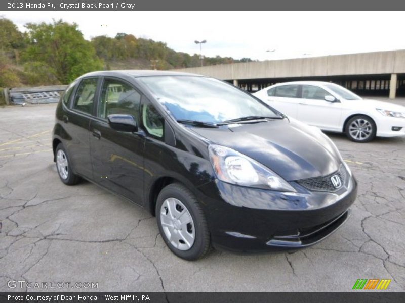Crystal Black Pearl / Gray 2013 Honda Fit