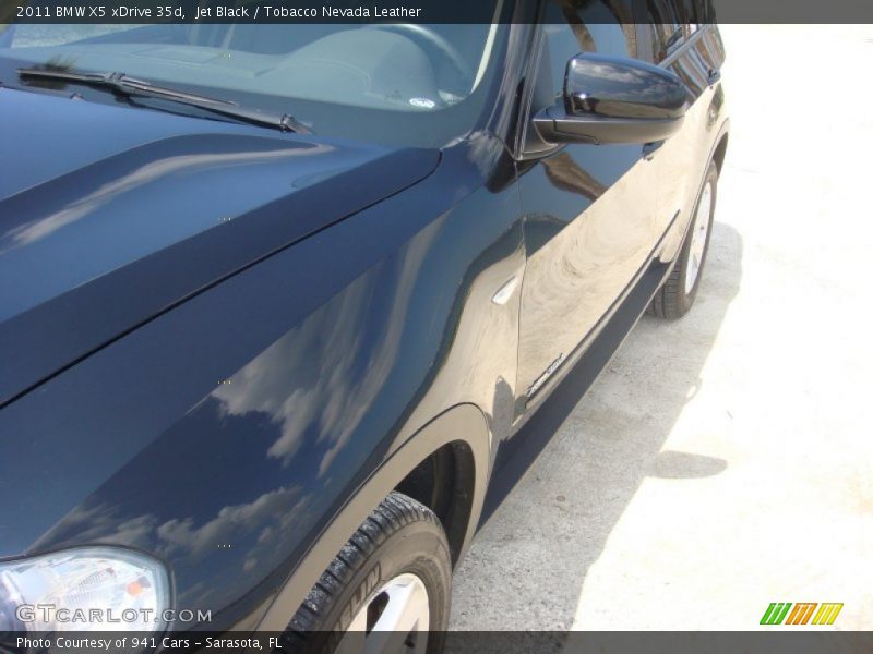 Jet Black / Tobacco Nevada Leather 2011 BMW X5 xDrive 35d