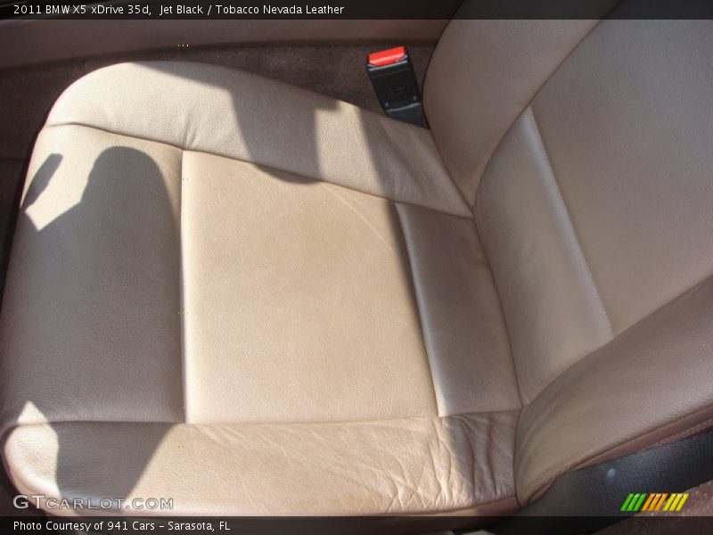 Jet Black / Tobacco Nevada Leather 2011 BMW X5 xDrive 35d