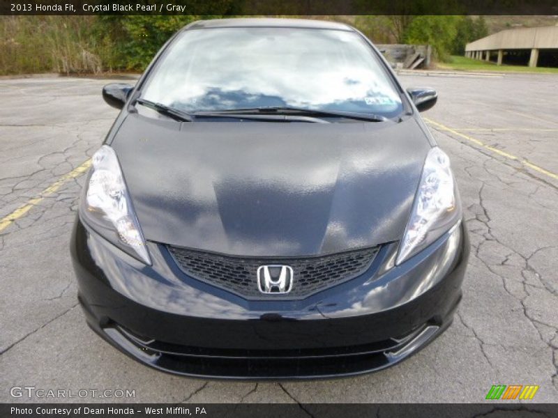 Crystal Black Pearl / Gray 2013 Honda Fit