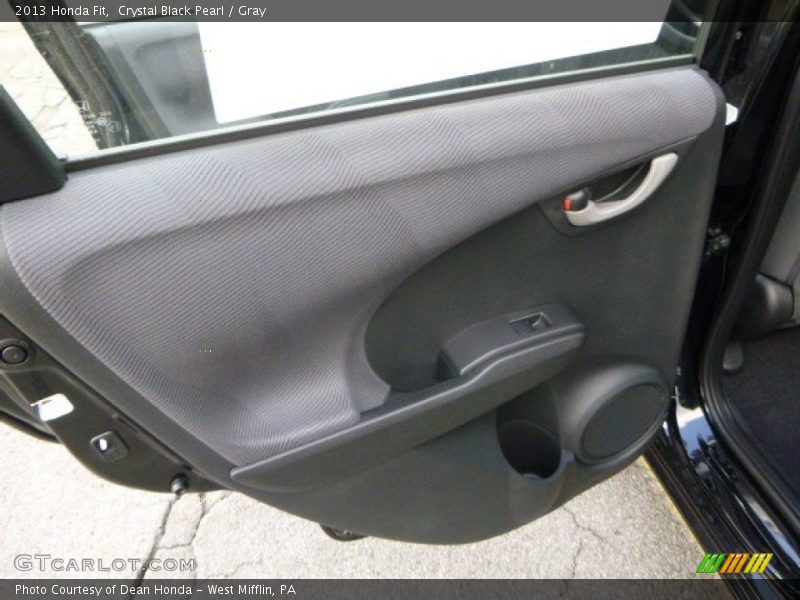 Crystal Black Pearl / Gray 2013 Honda Fit