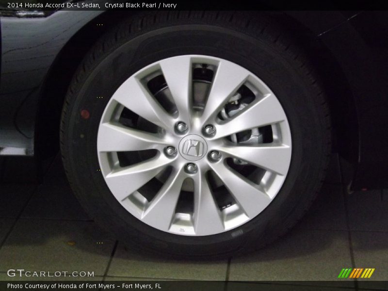 Crystal Black Pearl / Ivory 2014 Honda Accord EX-L Sedan