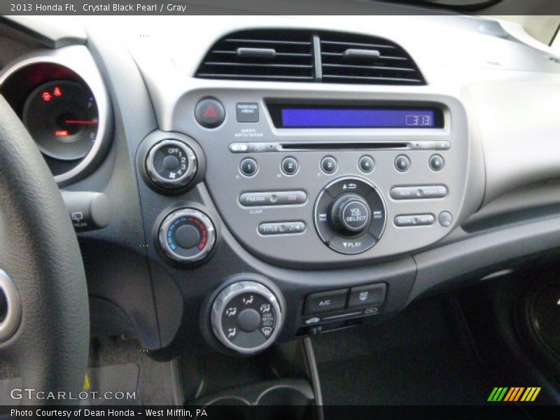 Crystal Black Pearl / Gray 2013 Honda Fit