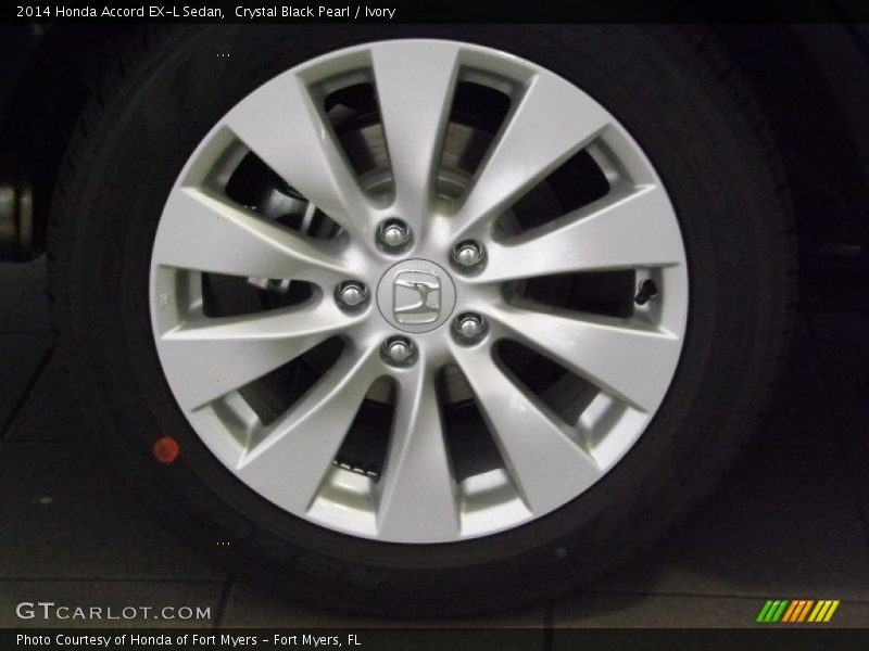 Crystal Black Pearl / Ivory 2014 Honda Accord EX-L Sedan