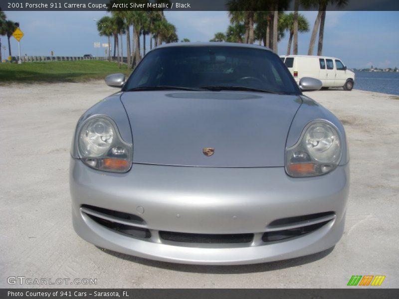 Arctic Silver Metallic / Black 2001 Porsche 911 Carrera Coupe