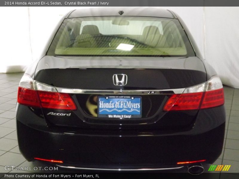 Crystal Black Pearl / Ivory 2014 Honda Accord EX-L Sedan