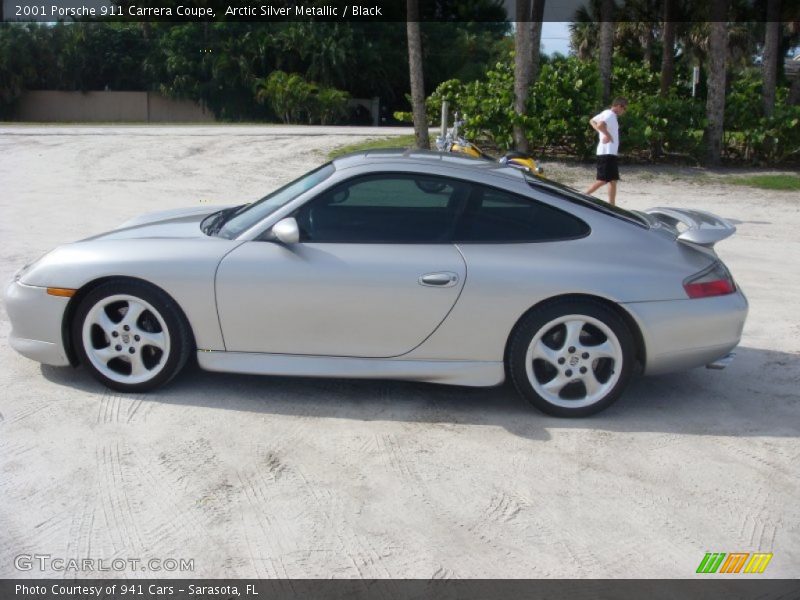 Arctic Silver Metallic / Black 2001 Porsche 911 Carrera Coupe