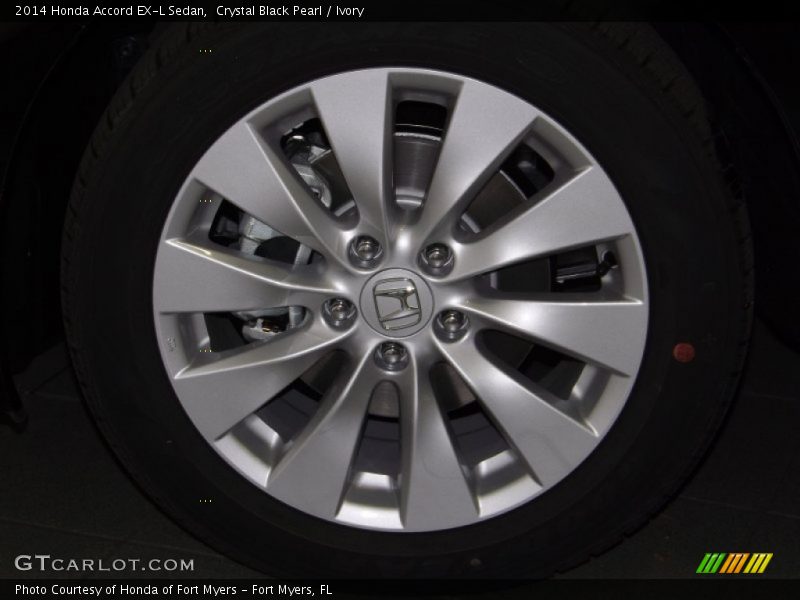 Crystal Black Pearl / Ivory 2014 Honda Accord EX-L Sedan