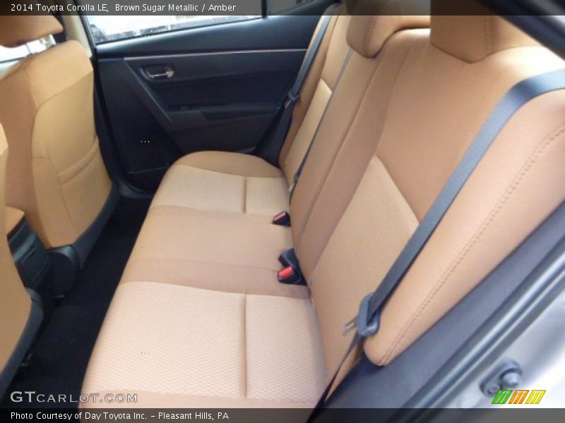 Rear Seat of 2014 Corolla LE